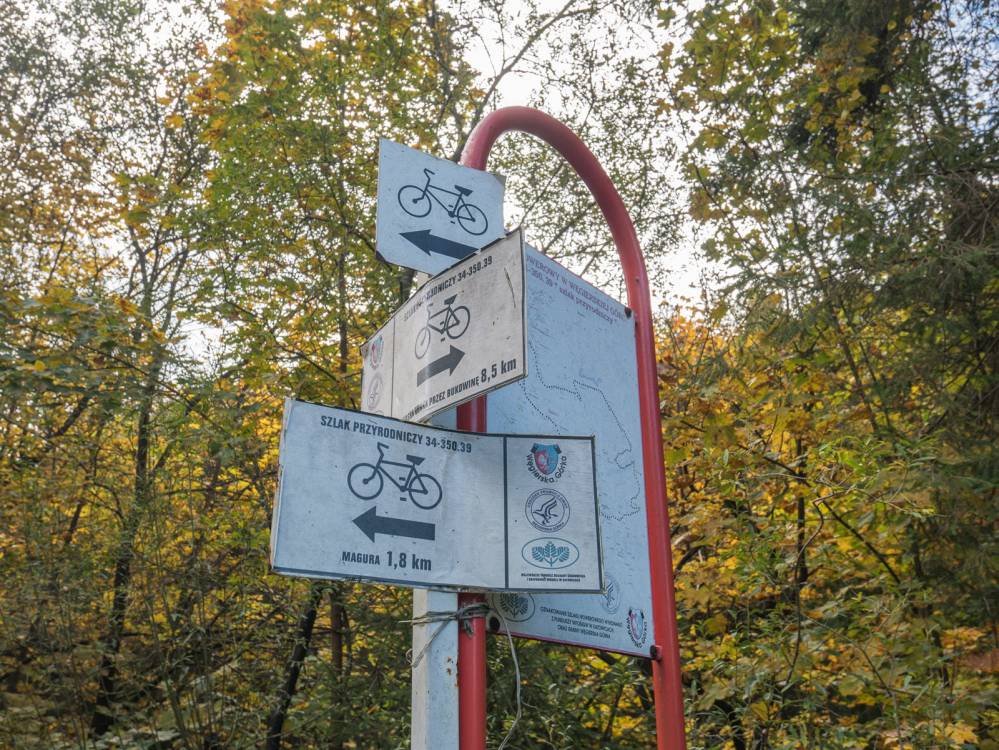 Czarny szlak rowerowy w Węgierskiej Górce